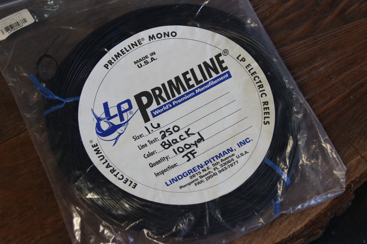 LP Primeline black mono 250# 100yd coil