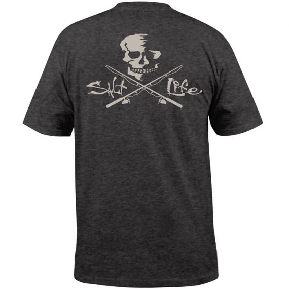 Salt Life Skull & Poles T-shirt w/ Pocket